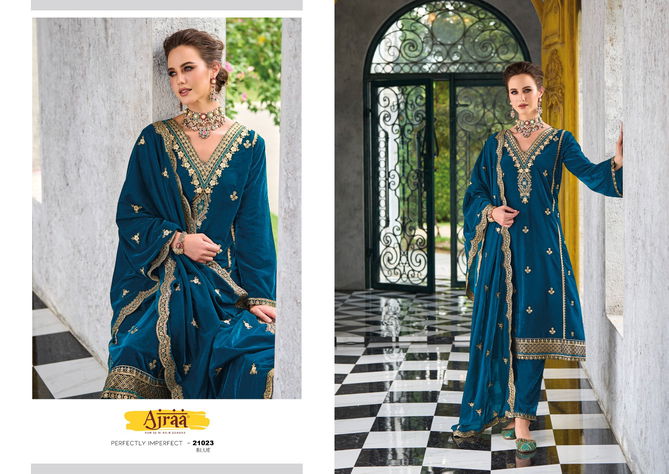 Siona By Ajraa Heavy Velvet Wedding Salwar Suits Catalog